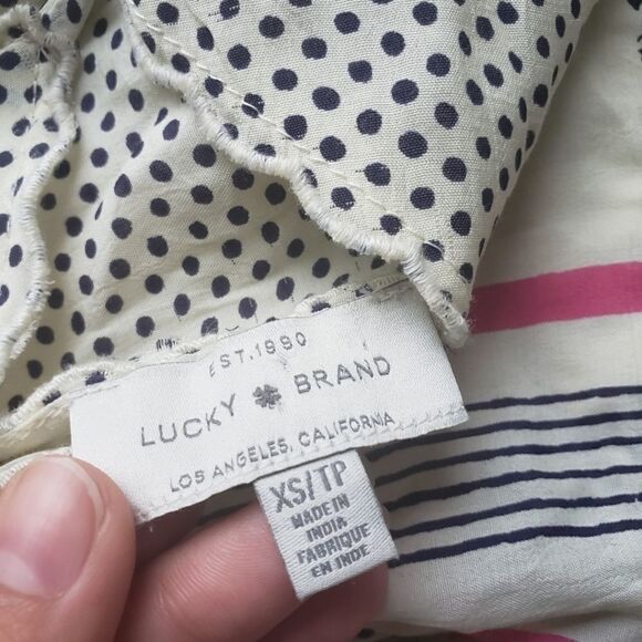 Lucky Brand Layla Border Print Sleeveless Cami XS - Picture 9 of 9